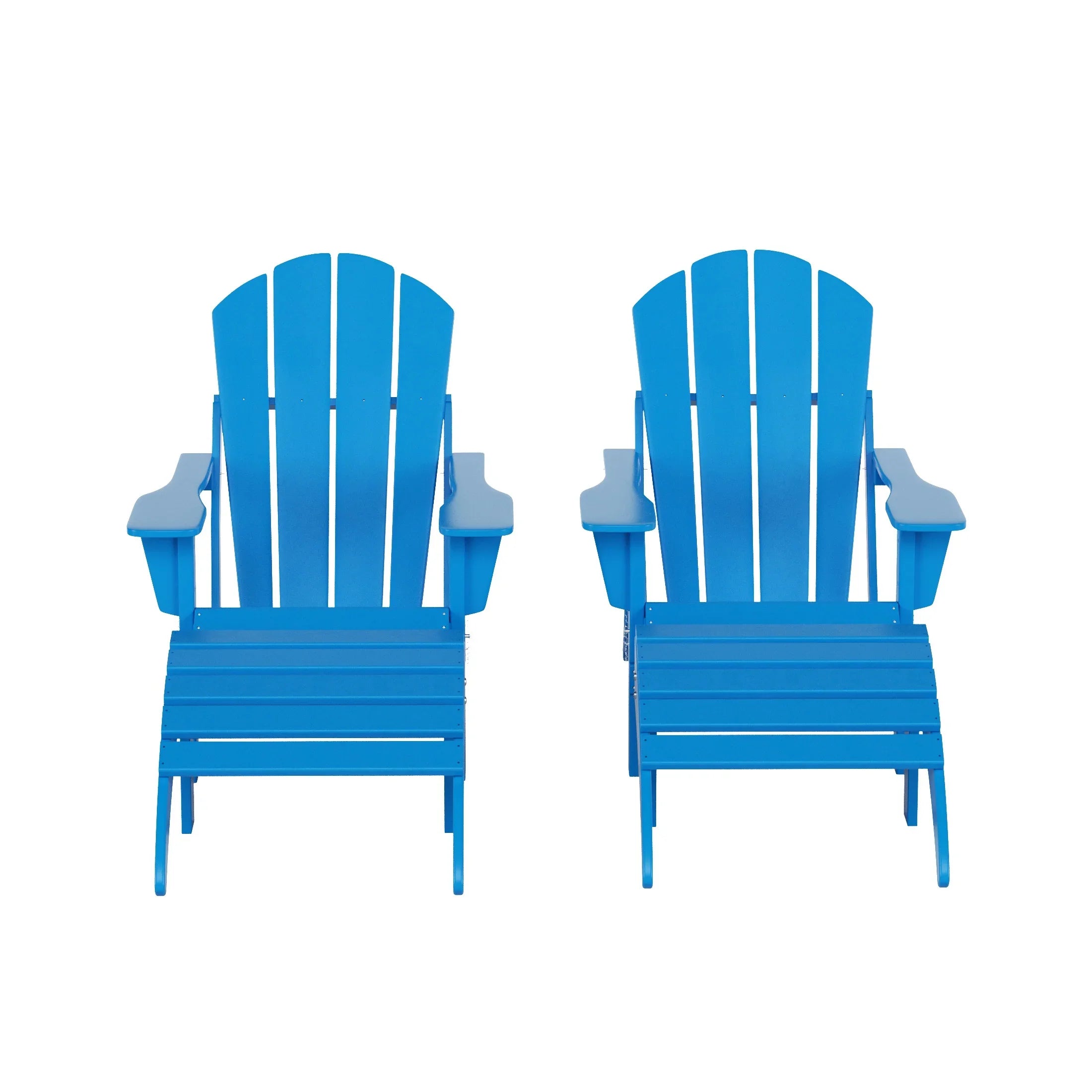 PARADISE 4-Piece Outdoor Patio Adirondack Chairs with Matching