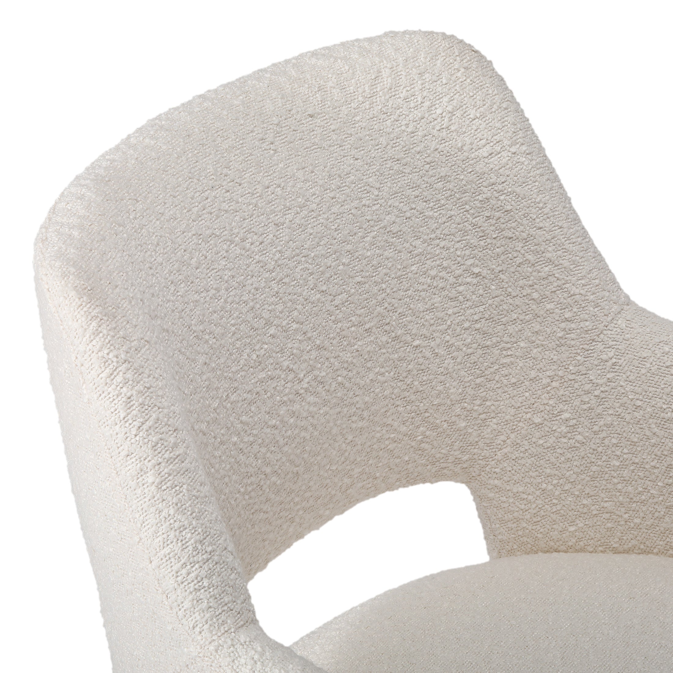 Amélie Mid-Century Modern Swivel Office Vanity Chair with Wheels