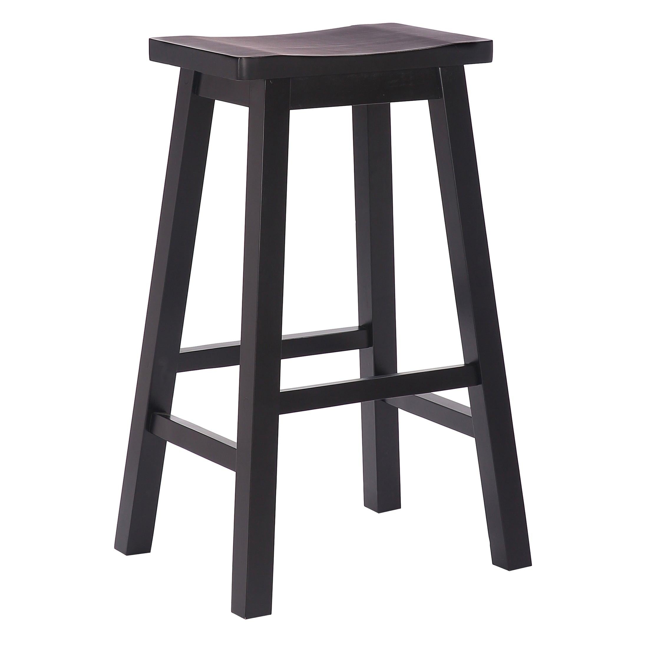 Arman 29" Inch Classic Counter Height Wood Bar Stool (Set of 2) - Costaelm
