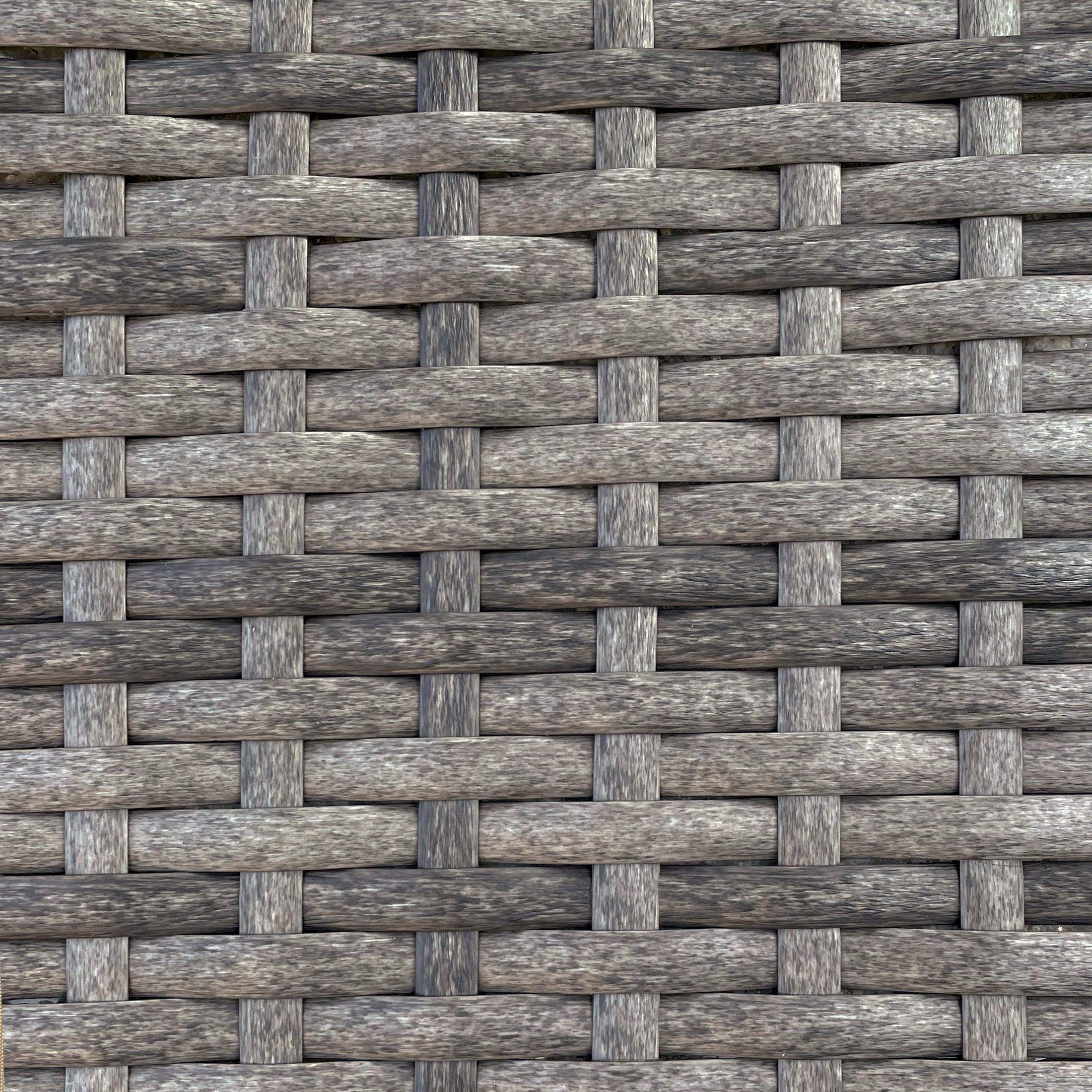 Bahama Gray Wicker Rattan Outdoor Chaise Lounge Chairs (Set of 2) - Costaelm
