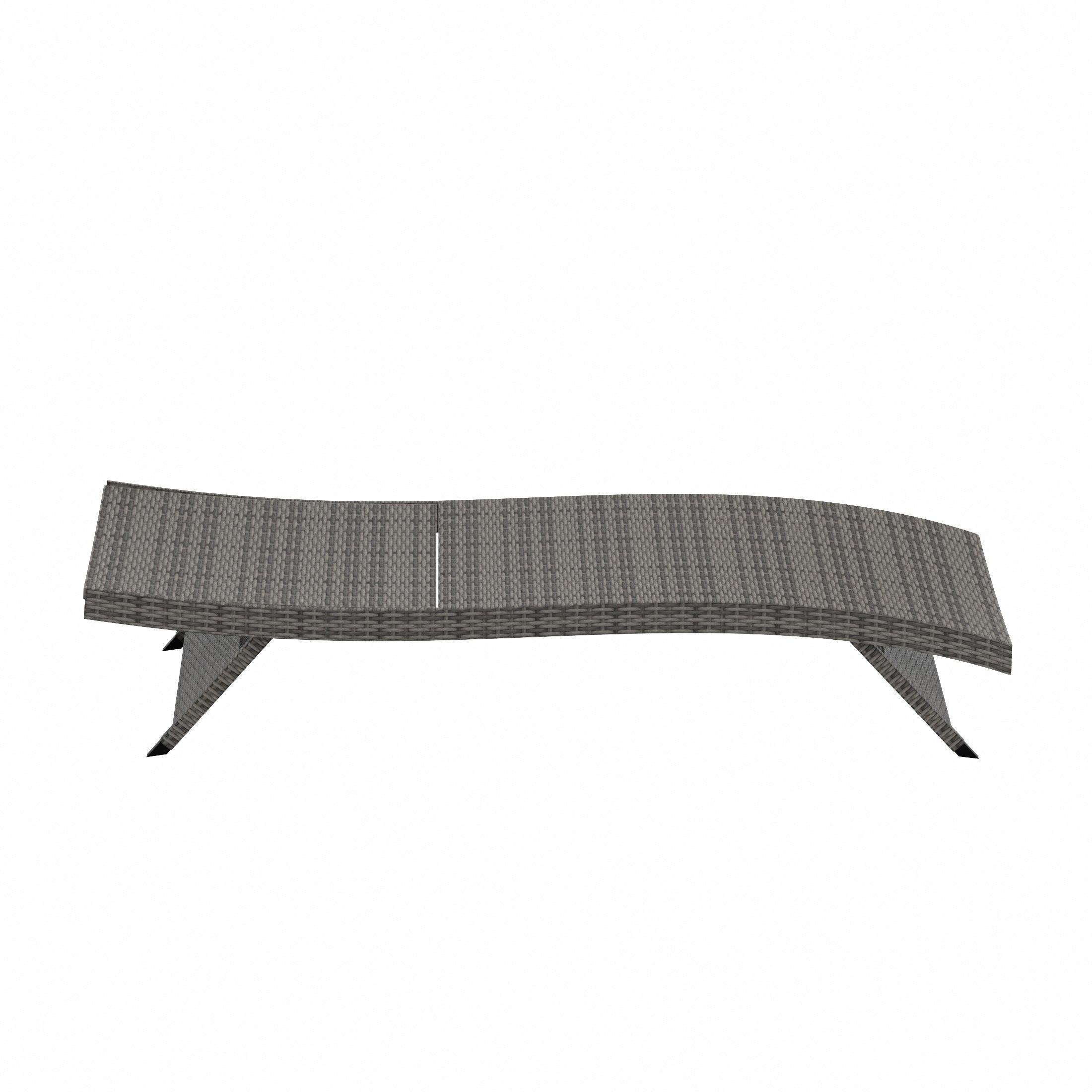 Bahama Gray Wicker Rattan Outdoor Chaise Lounge Chairs (Set of 2) - Costaelm