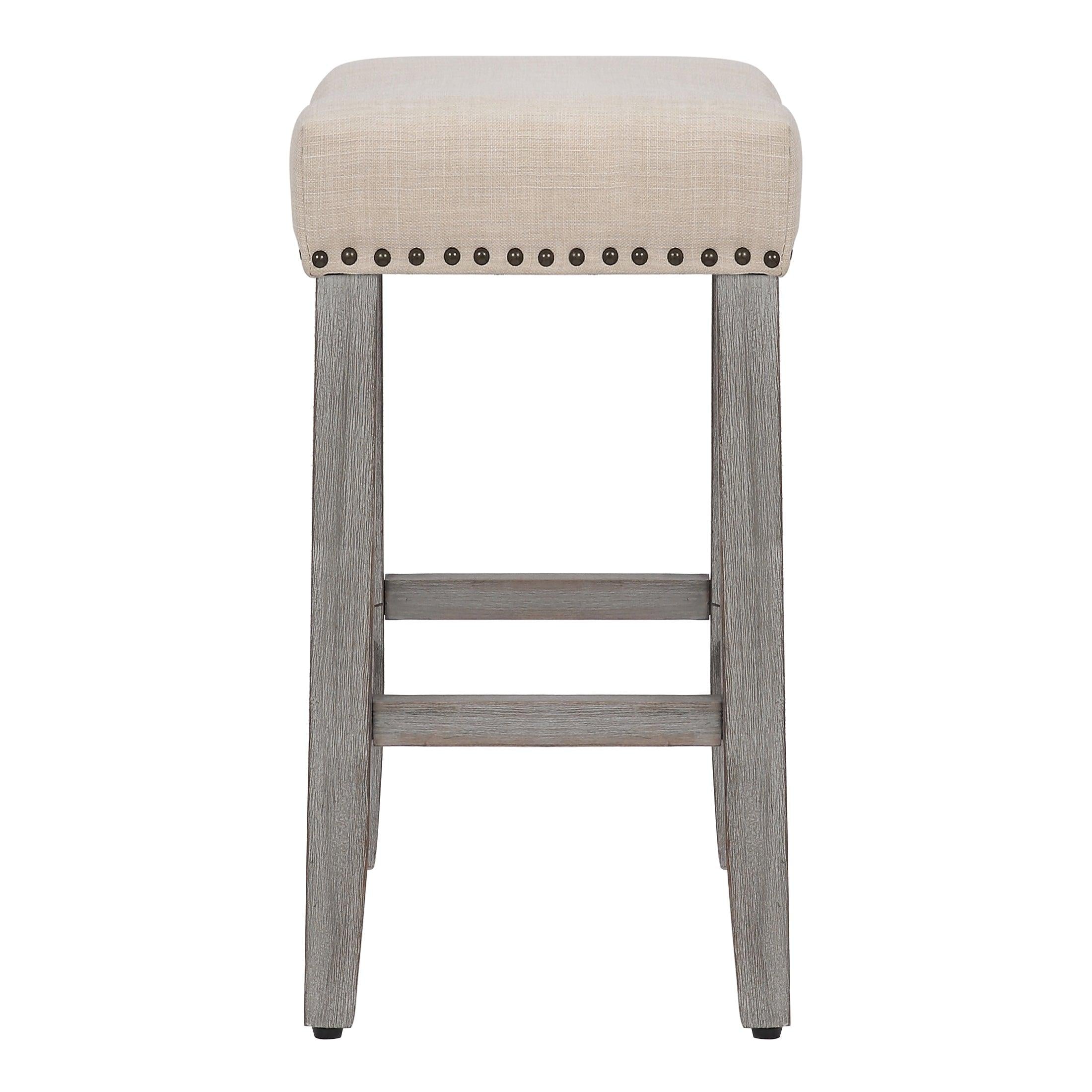 Bulmon 24" inch Upholstered Bar Stools (Set of 2) - Costaelm