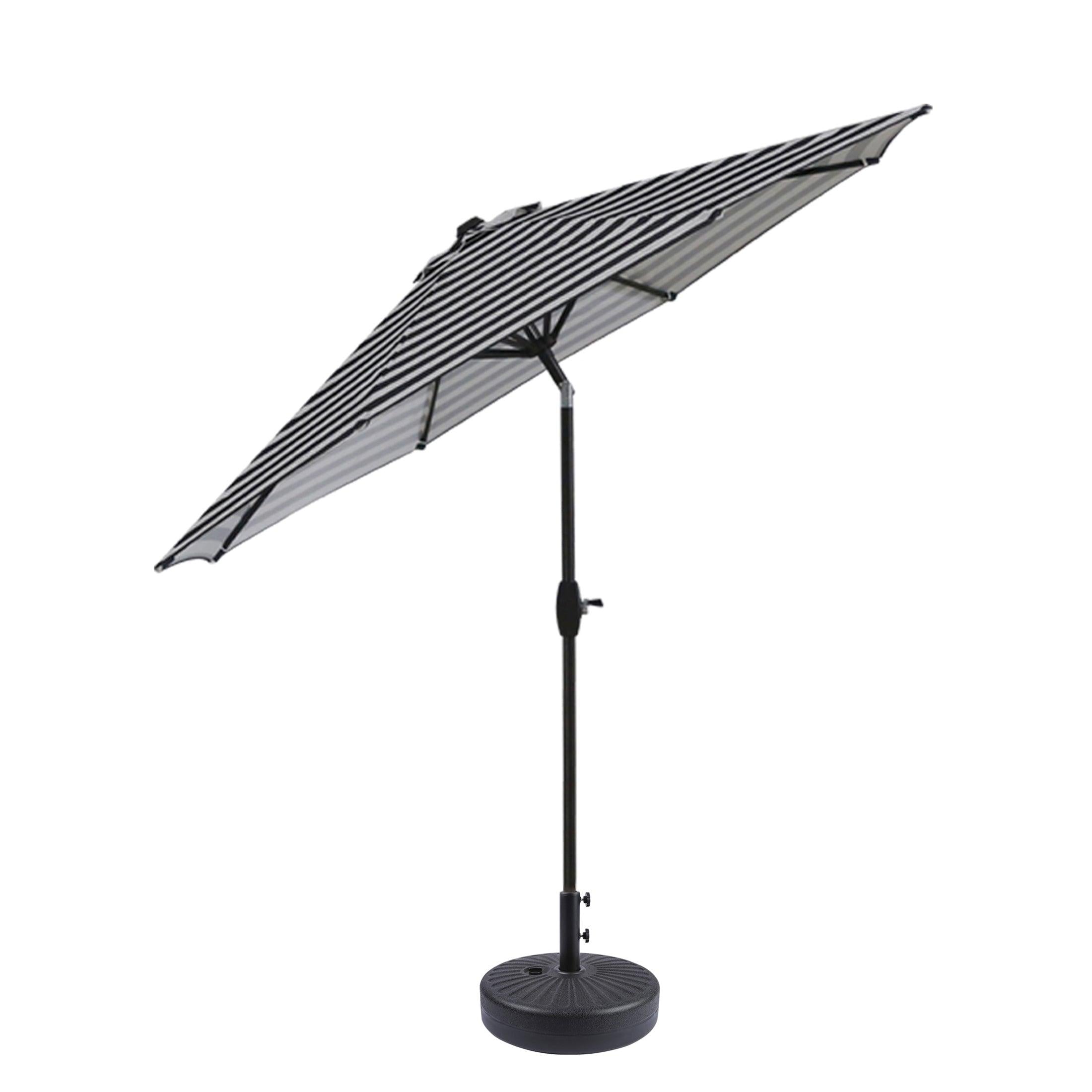 Cabana 9 Ft Patio Umbrella with Black Round Base Included - Costaelm