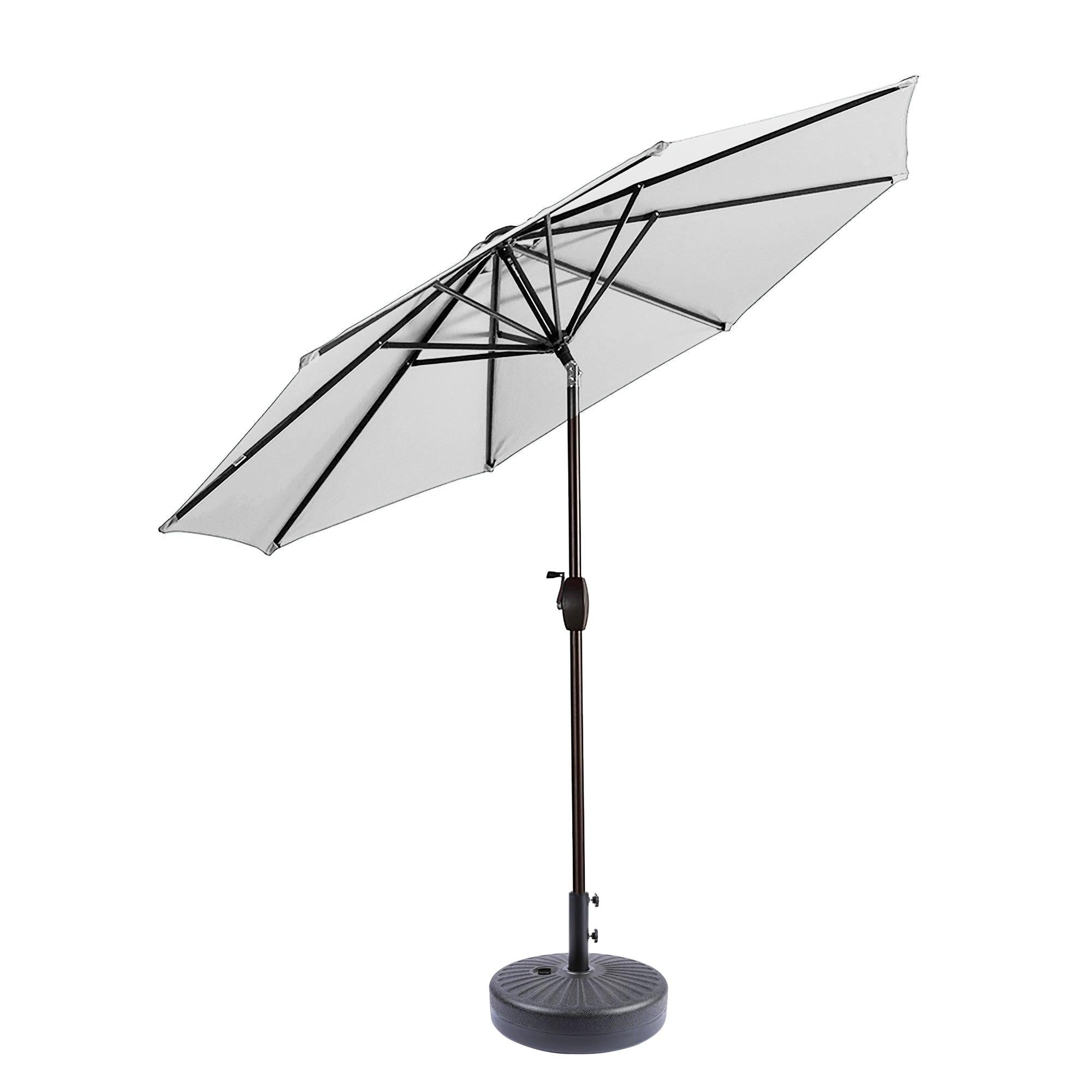 Cabana 9 Ft Patio Umbrella with Black Round Base Included - Costaelm