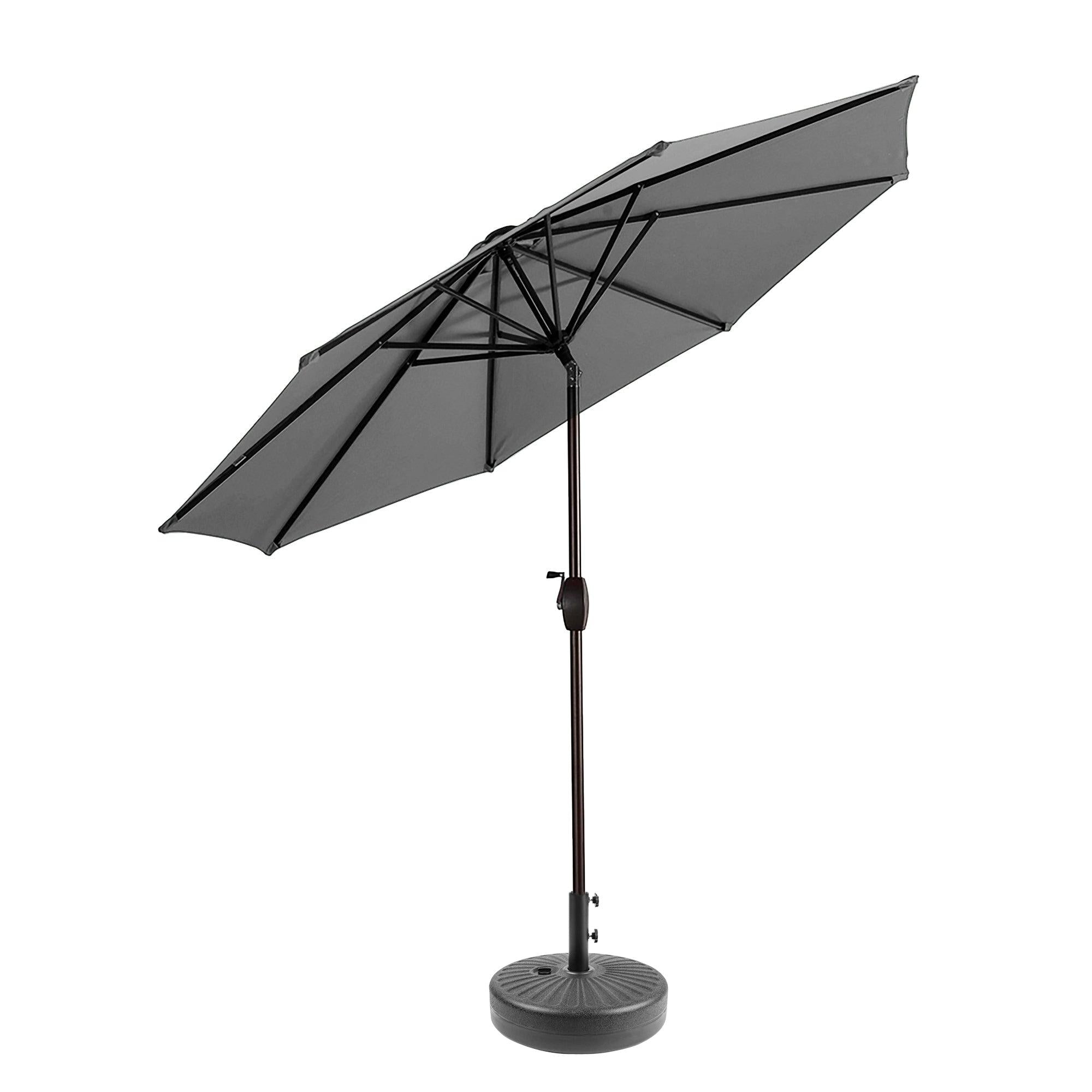 Cabana 9 Ft Patio Umbrella with Black Round Base Included - Costaelm