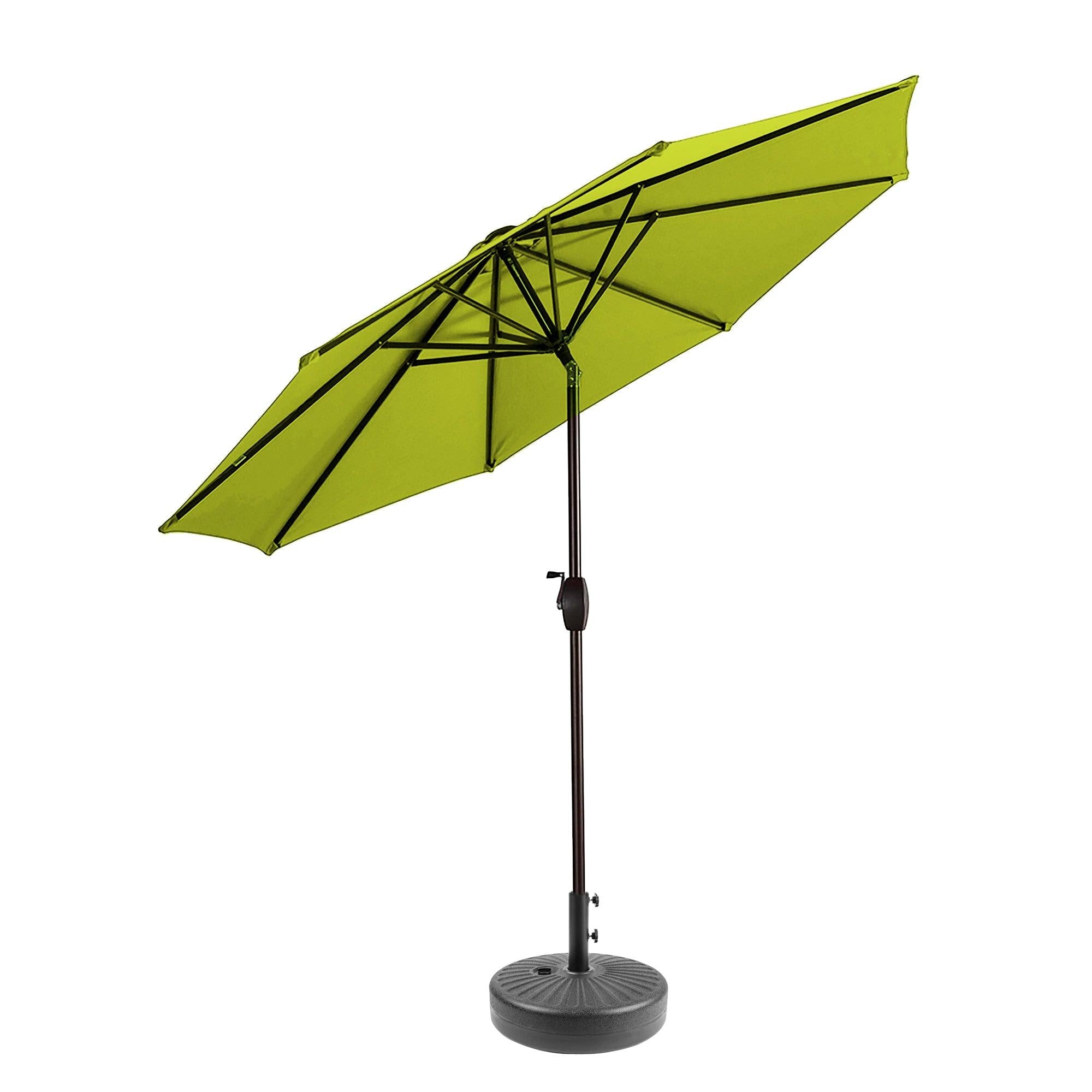 Cabana 9 Ft Patio Umbrella with Black Round Base Included - Costaelm