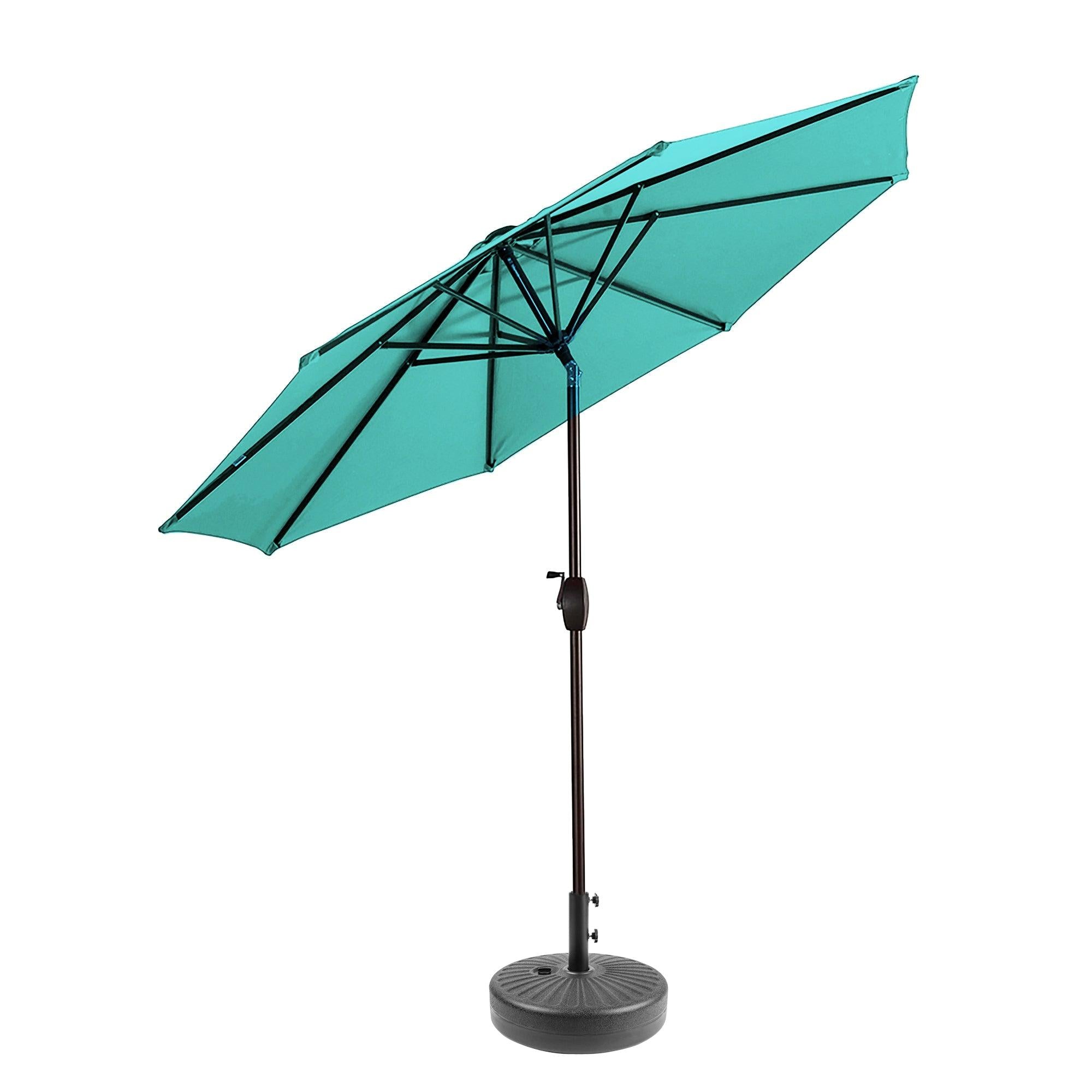 Cabana 9 Ft Patio Umbrella with Black Round Base Included - Costaelm