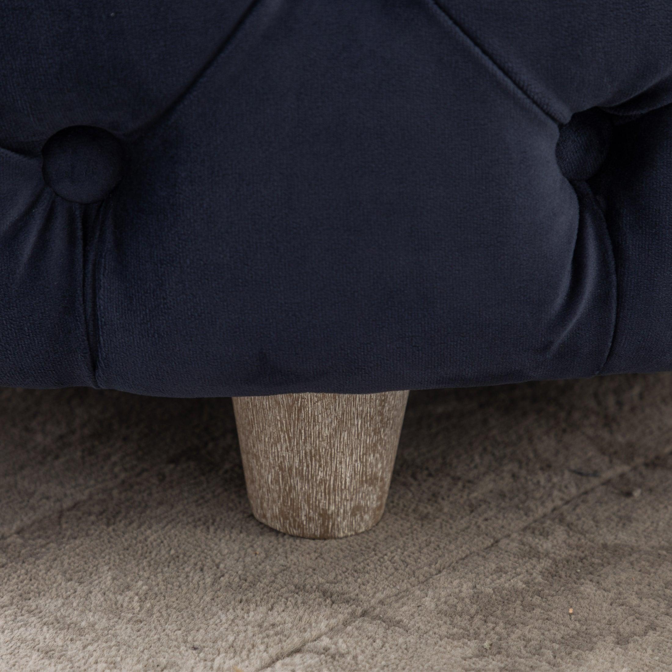 Alaia Round 29.5" Velvet Tufted Storage Ottoman - Costaelm