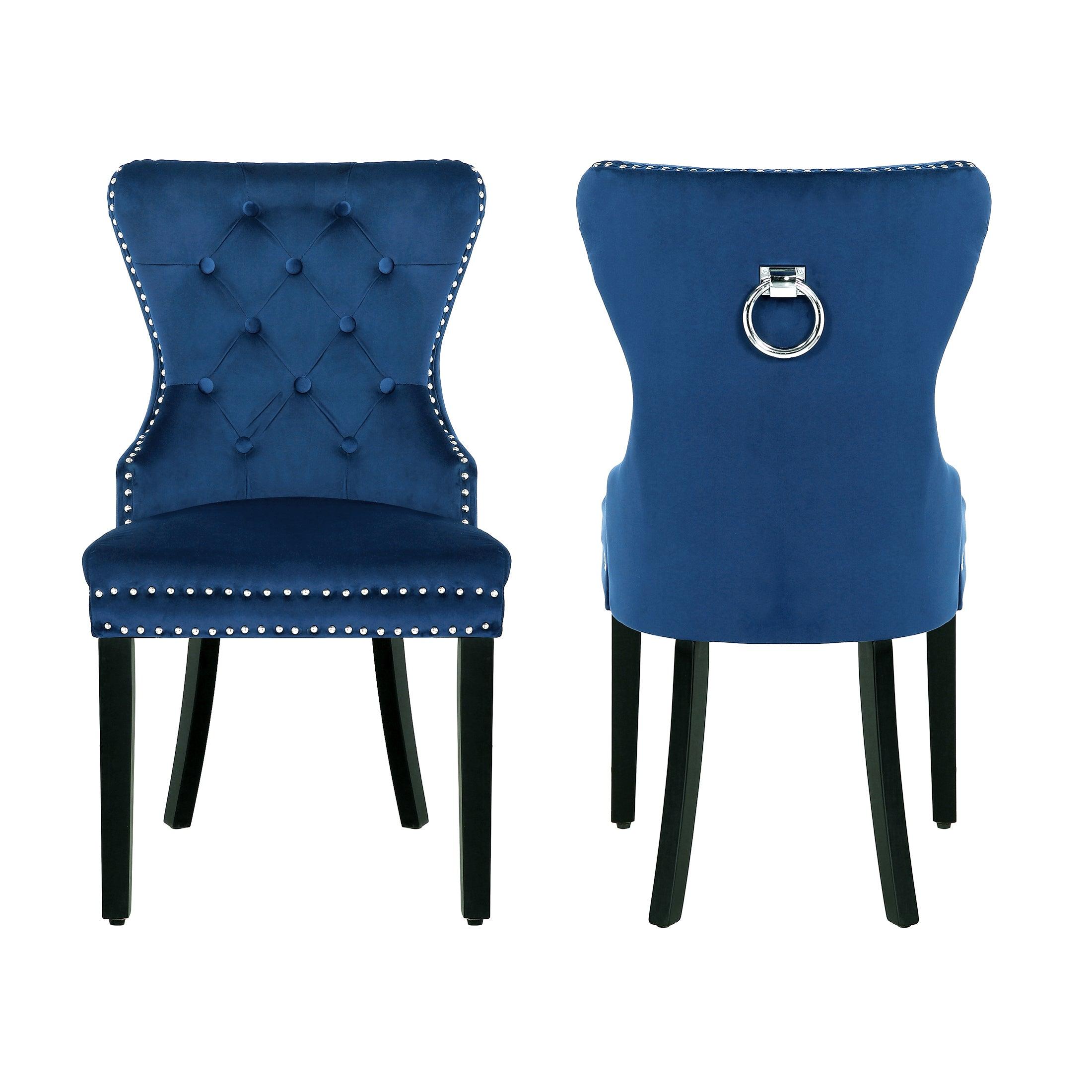 Hank Tufted Velvet Upholstered Dining Side Chair (Set of 2) - Costaelm