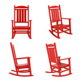 Lakehouse Classic Plastic Porch Rocking Chairs (Set of 4) - Costaelm