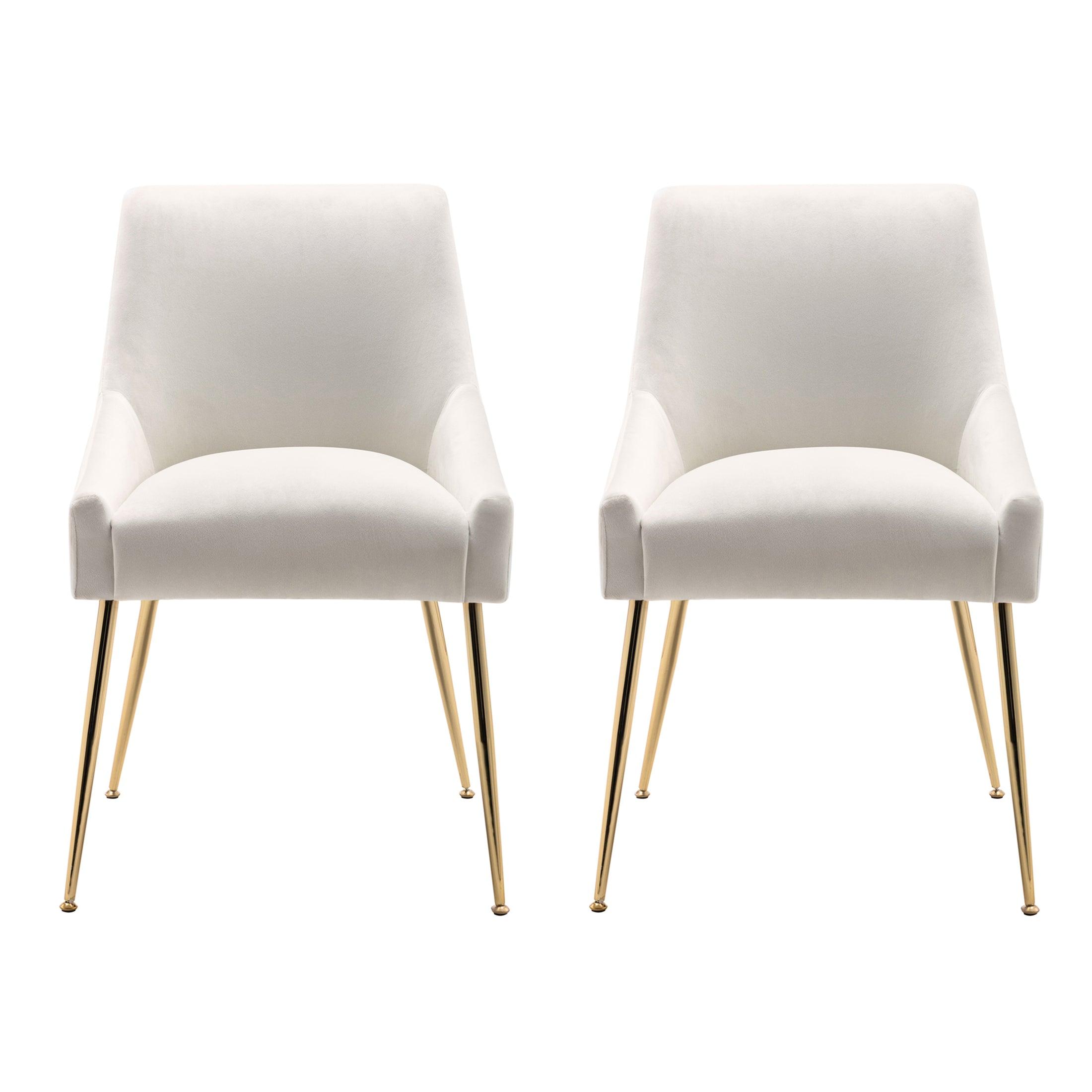 Makala Velvet Accent Chair Mid Century Upholstered (Set of 2) - Costaelm