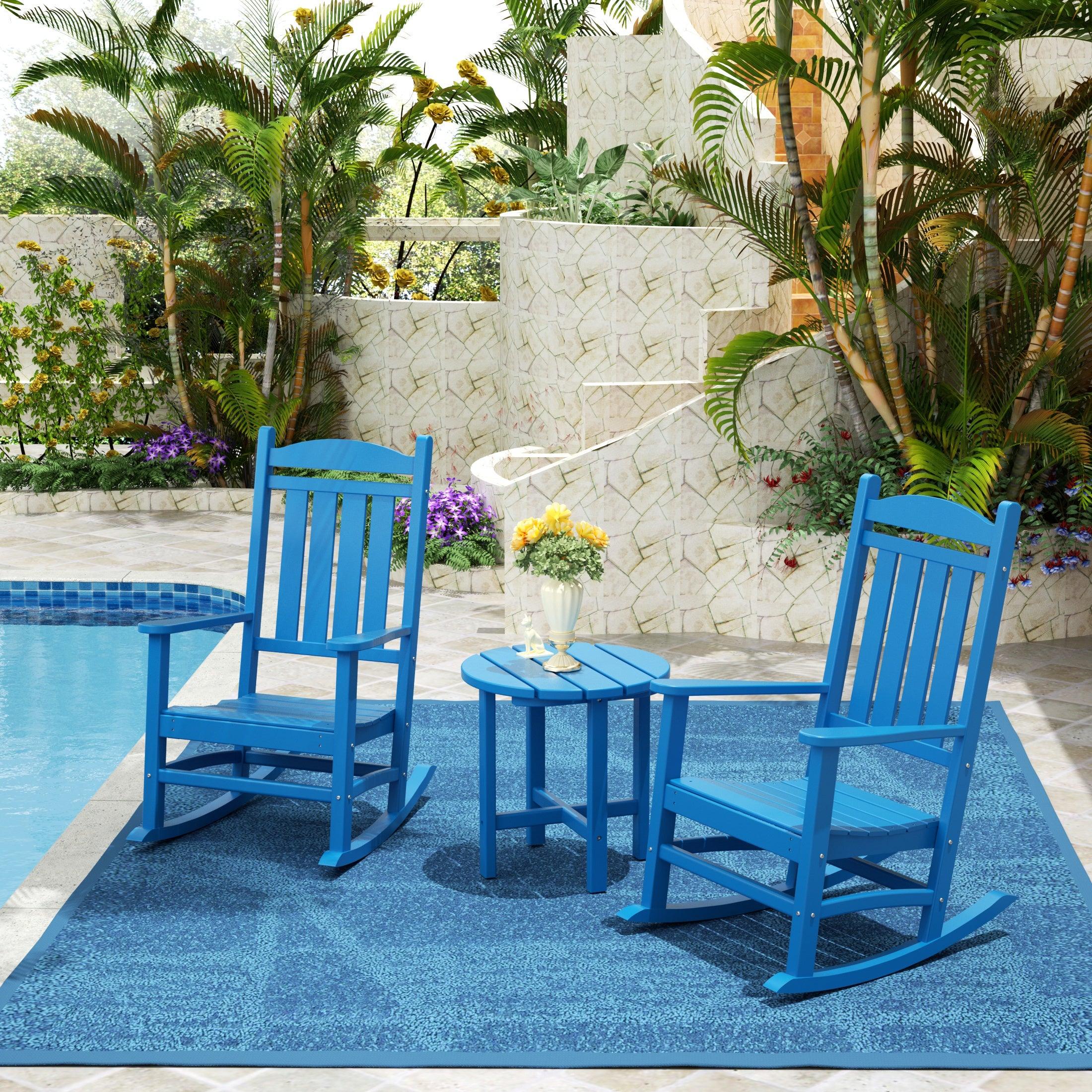 Hastings Classic Rocking Chair with Side Table 3 Piece Set COS00873