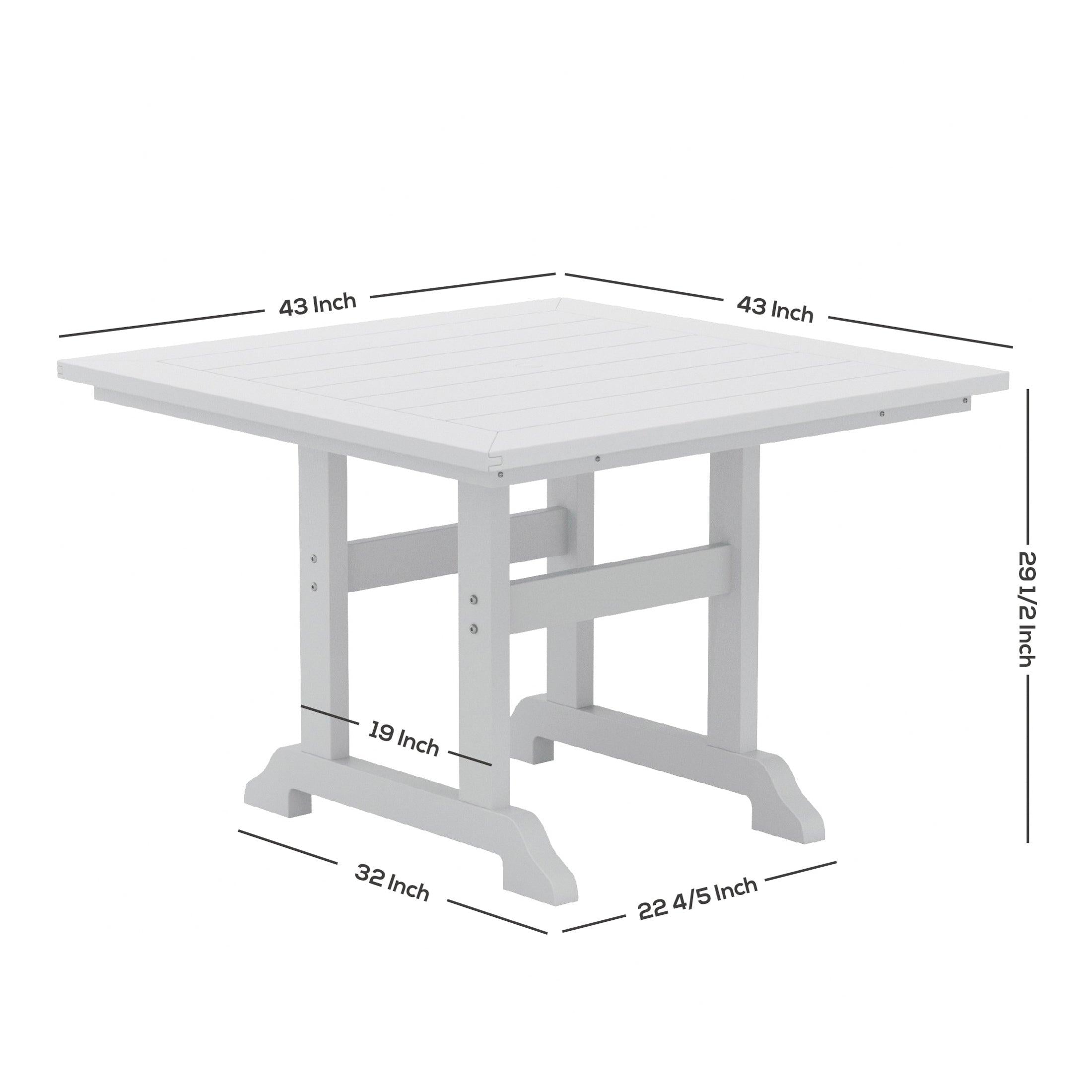 Paradise 43" Square Dining Table - Costaelm