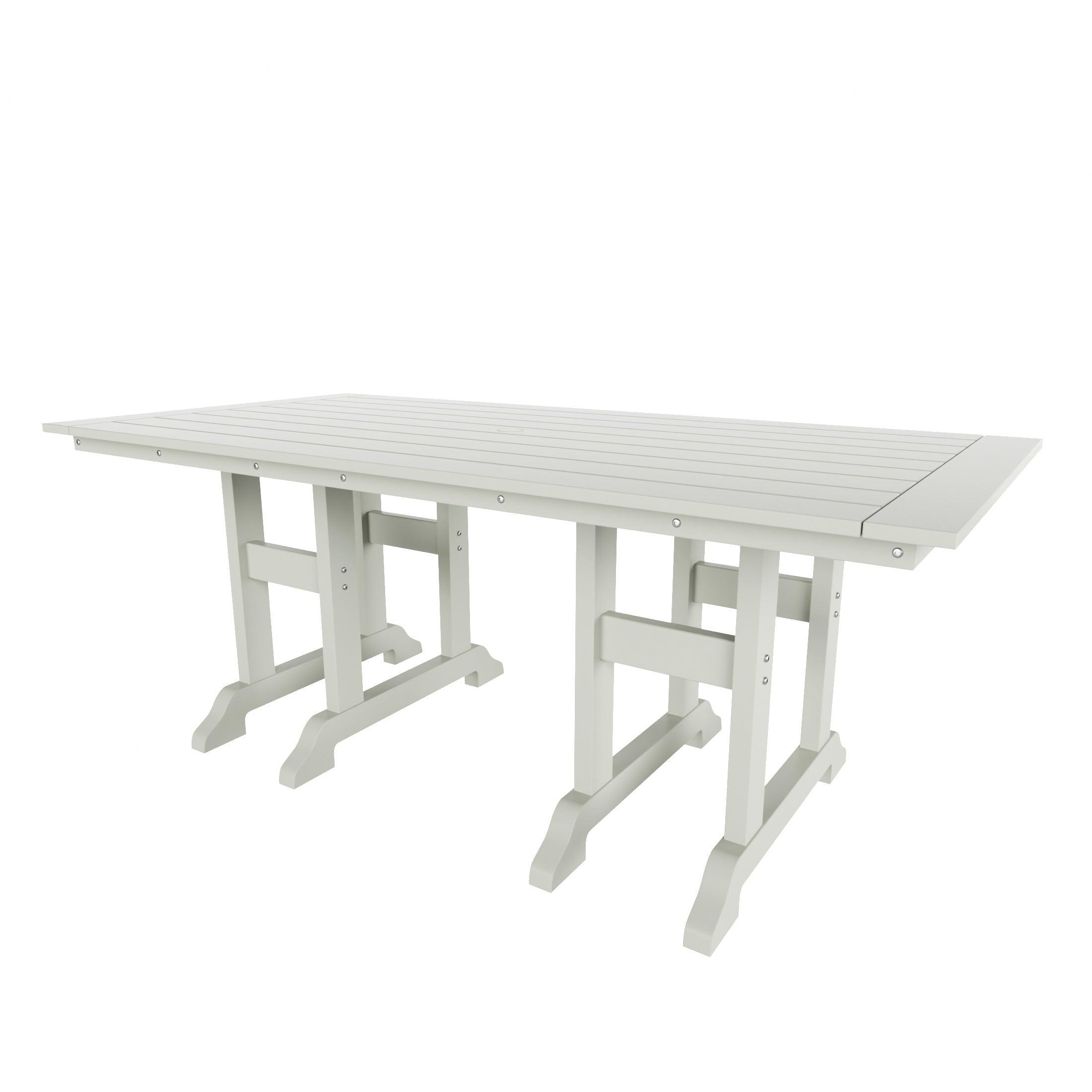 Paradise 7-Piece Square Trestle Arm Chair Outdoor Dinning Set - Costaelm