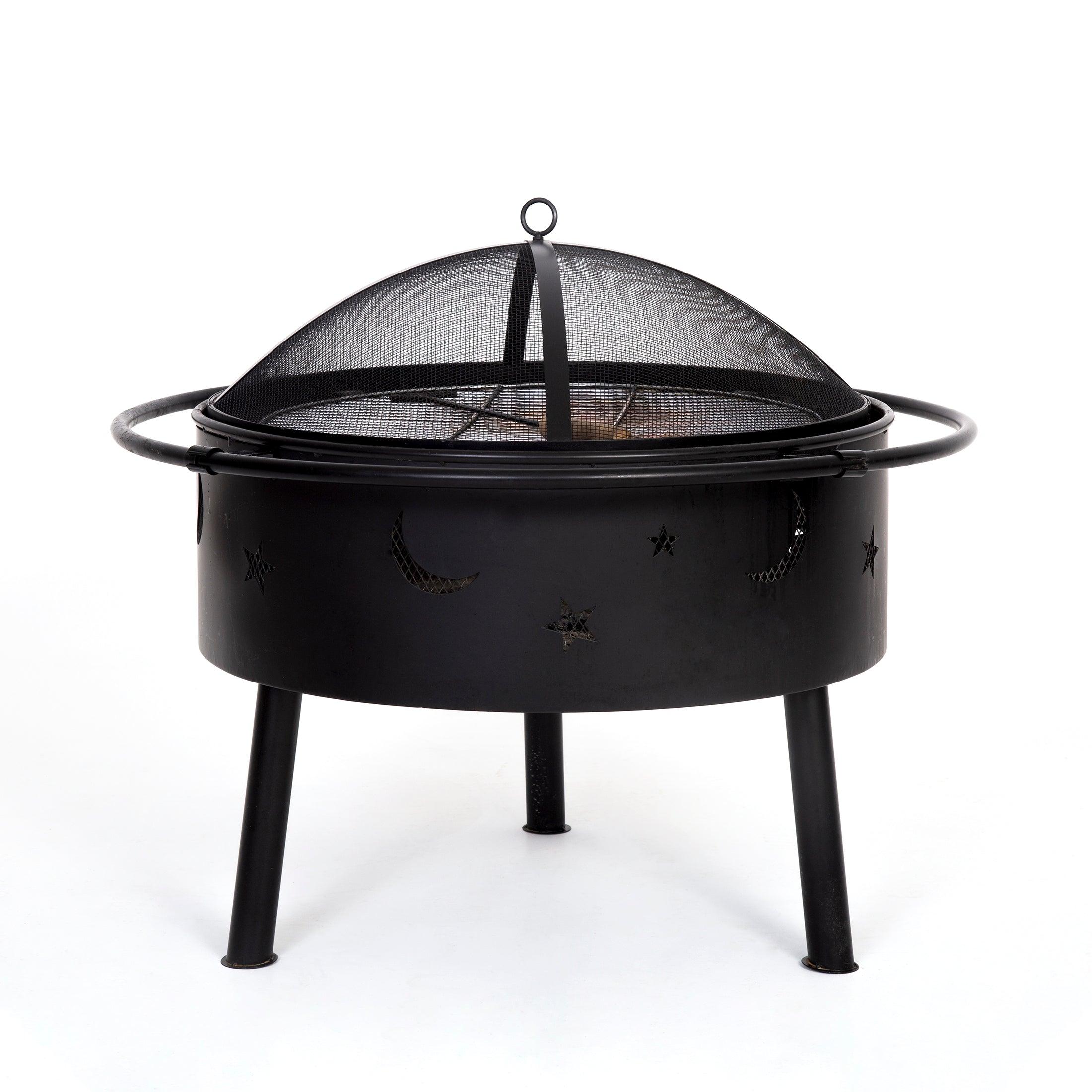 Robin Star Moon Steel Wood Burning Fire Pit - Costaelm