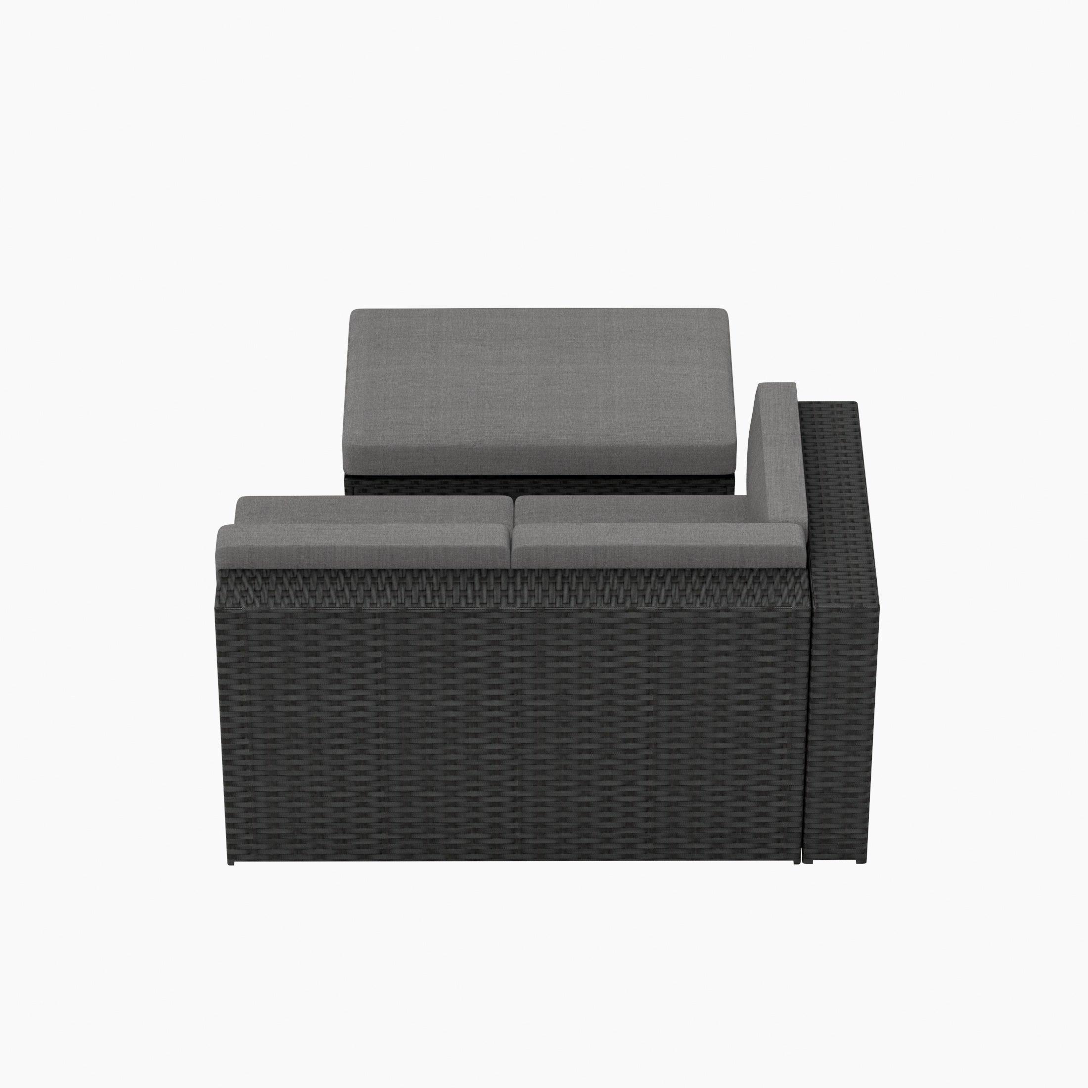 Stonewood 2-Piece Outdoor Patio Sets with Cushion Ottoman - Costaelm