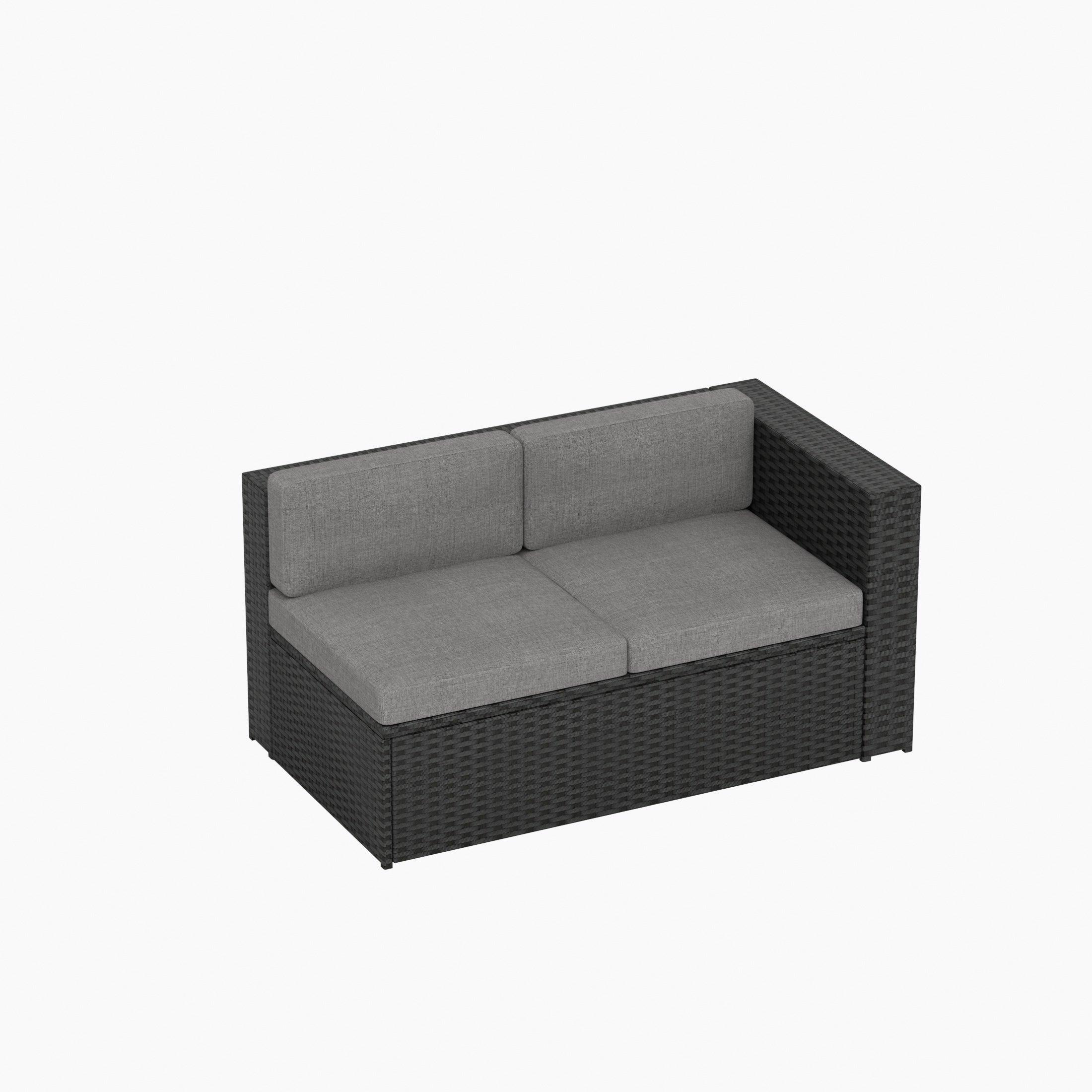 Stonewood 2-Piece Outdoor Patio Sets with Cushion Ottoman - Costaelm
