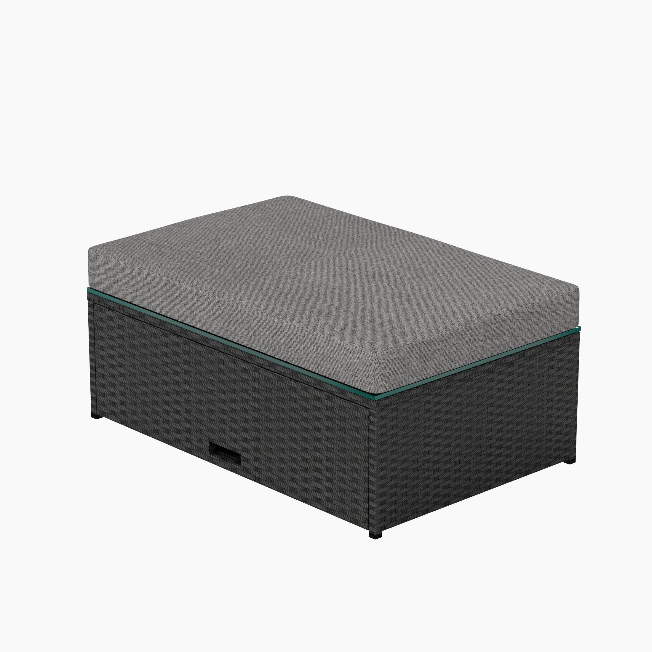 Stonewood 2-Piece Outdoor Patio Sets with Cushion Ottoman - Costaelm