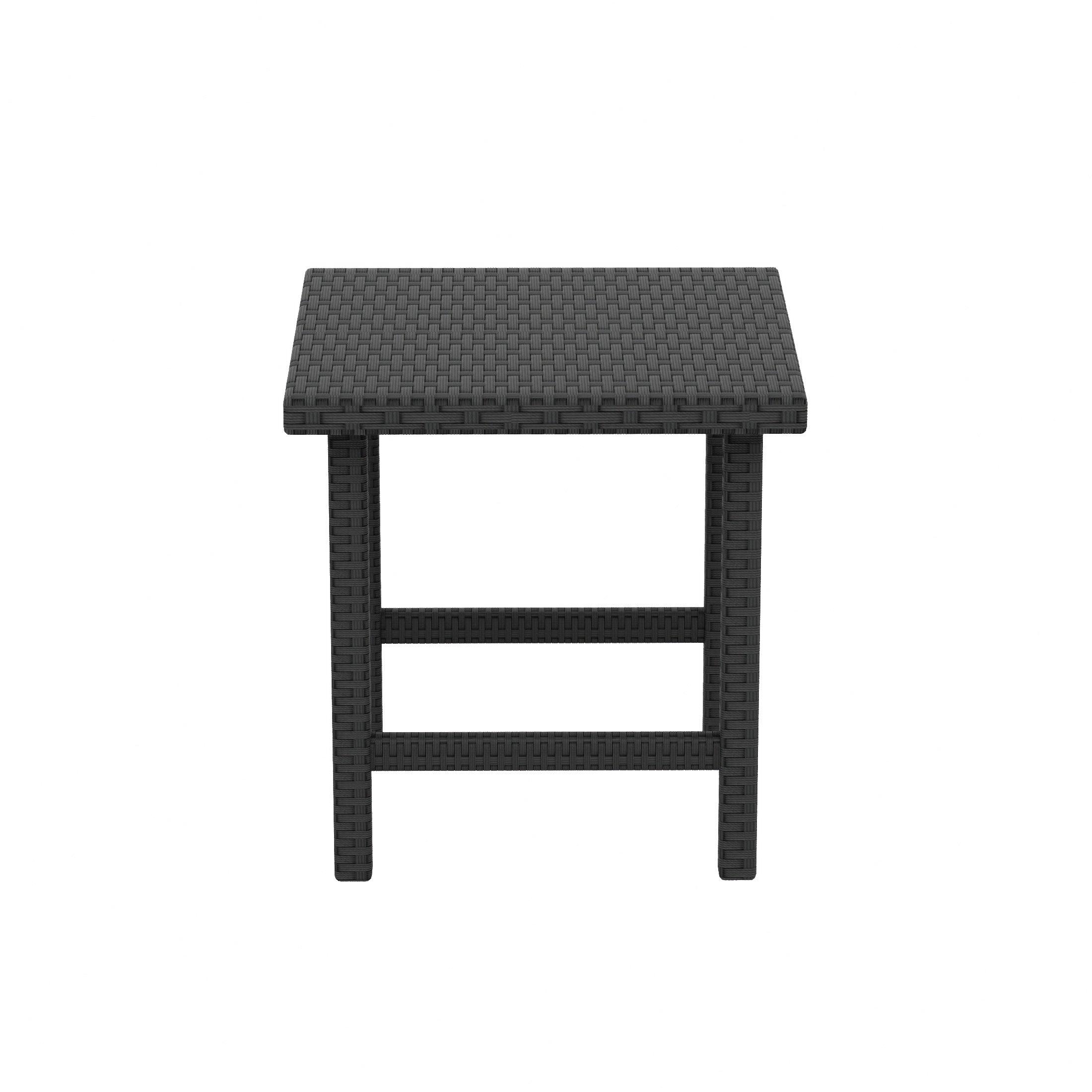 Wynston 2-Pieces Set Cube Ottoman with  Square Side Table - Costaelm
