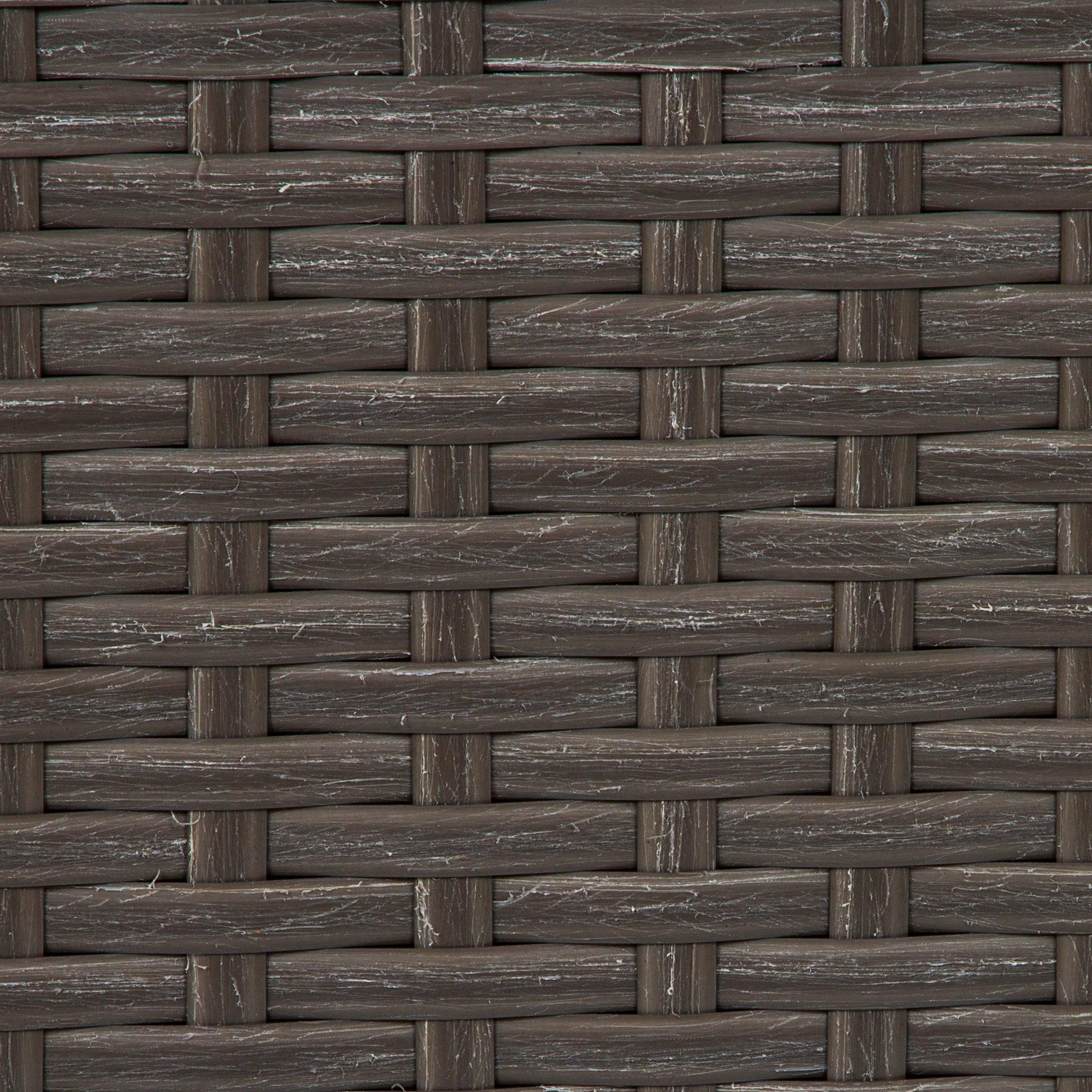 Wynston 4-Piece Outdoor Patio Conversation Set Gray PE Rattan Wicker - Costaelm